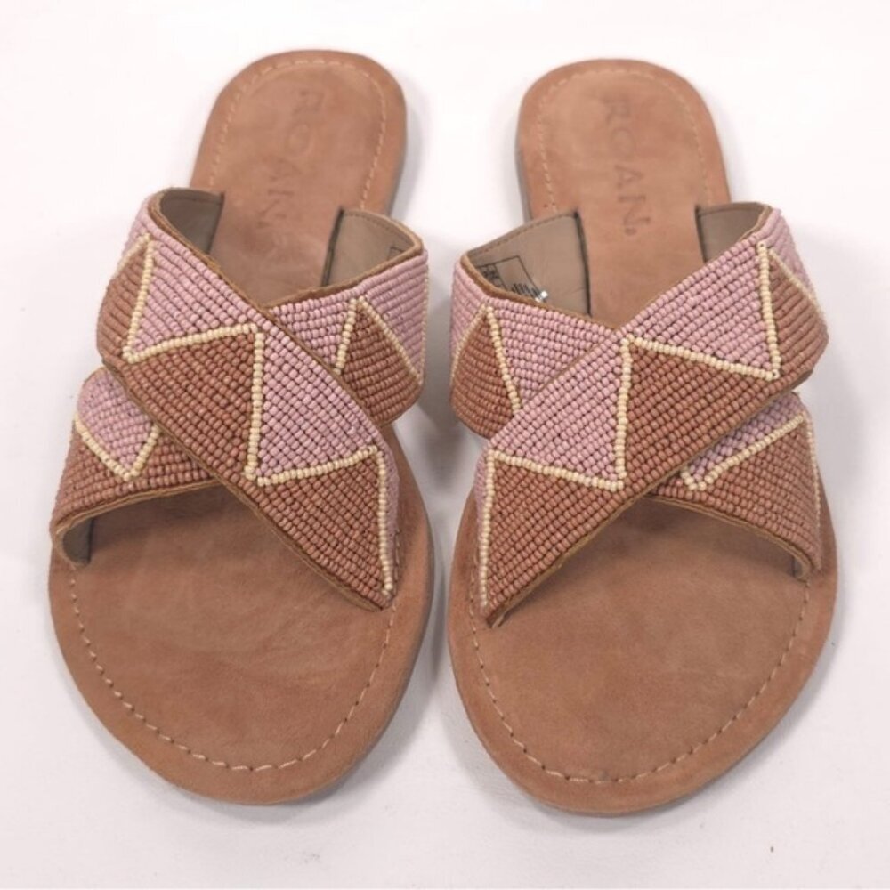 NWB Roan by Bedstu Women’s Quality Bahama Bead Sandals Scoop Bead Scobed - Picture 2 of 11